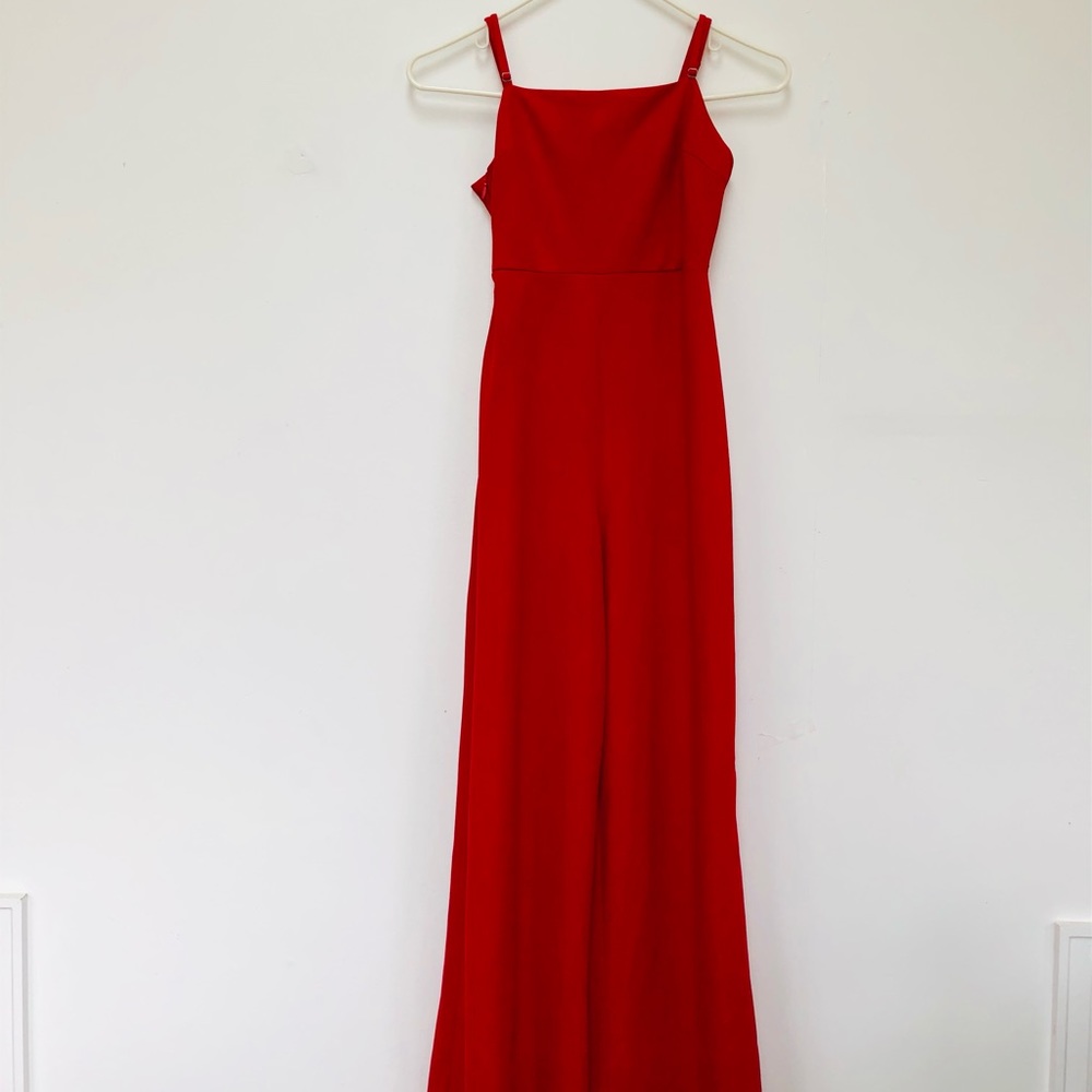✨ Urban outfitters red jumpsuit